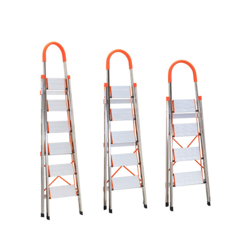 Aluminum alloy mobile safety climbing ladder 1.5m 2m 2.5m 3m 3.5m 4m 5m inventory has been made up